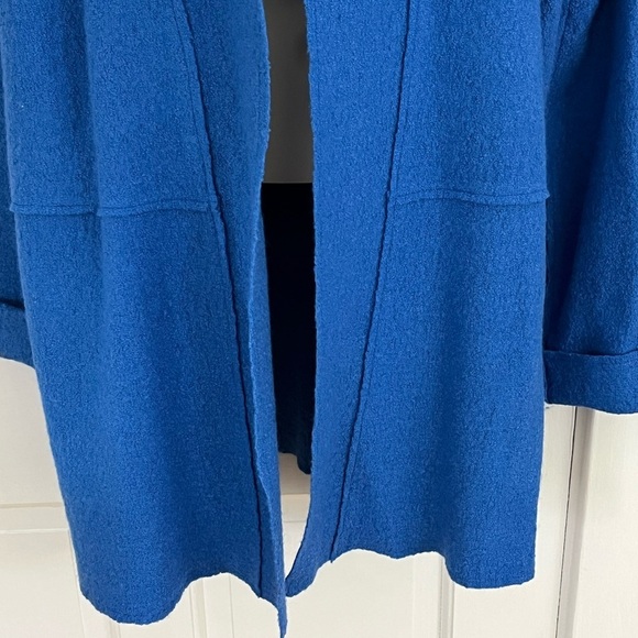 Tahari Women’s Wool Blend Open Front Sweater Cardigan Size Large Grandms Chic - Picture 3 of 13